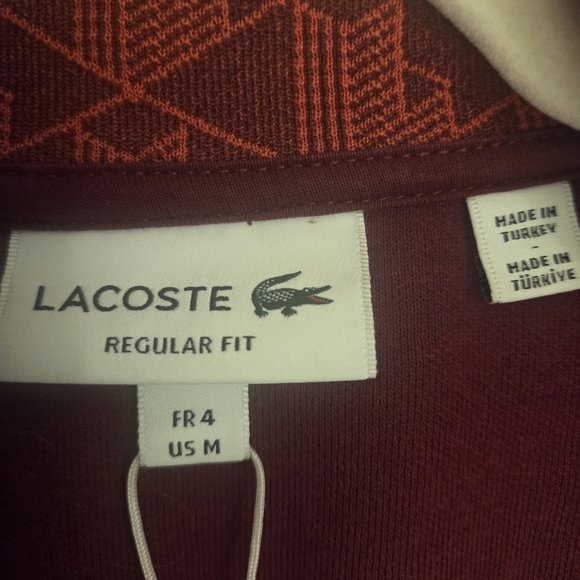 Lacoste Red Patterned Jacket - Picture 3 of 6